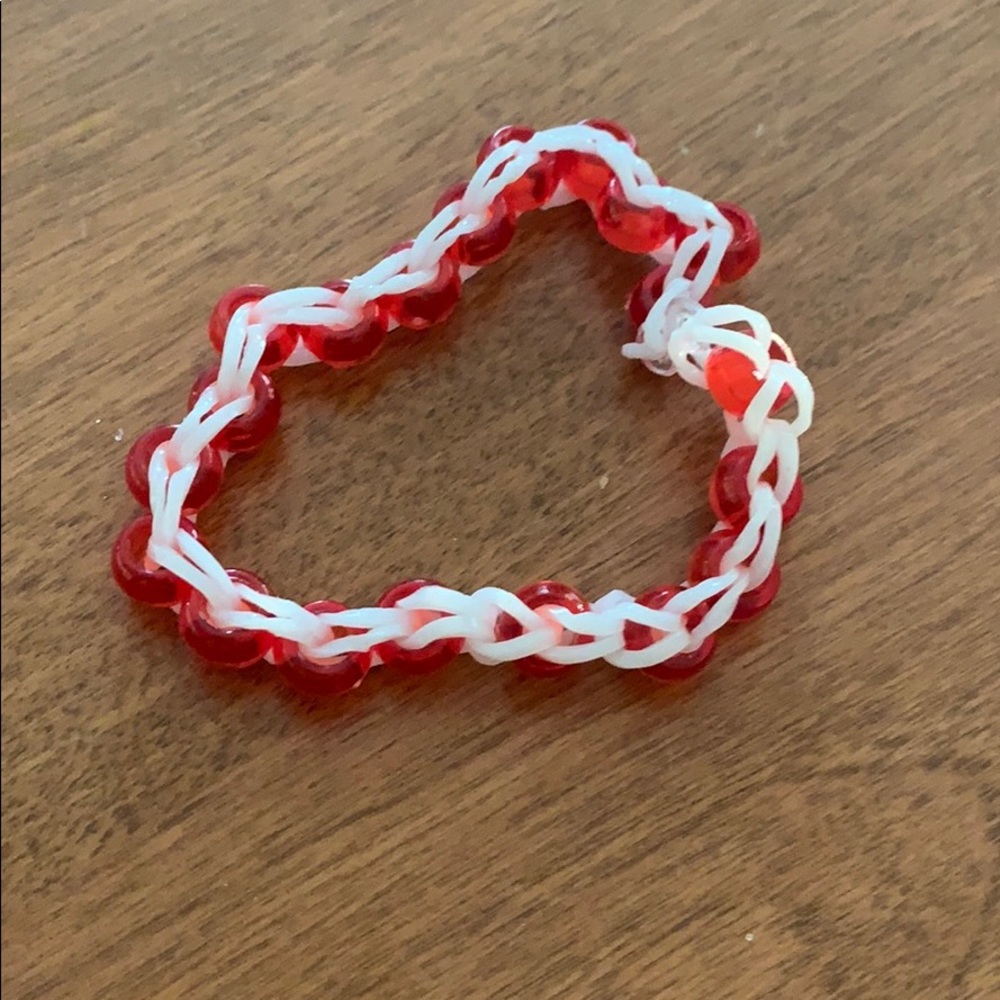 Rubber band bracelet.